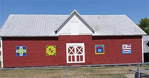The Barn Quilt Designs at the Bureau County Fairgrounds in Princeton, IL